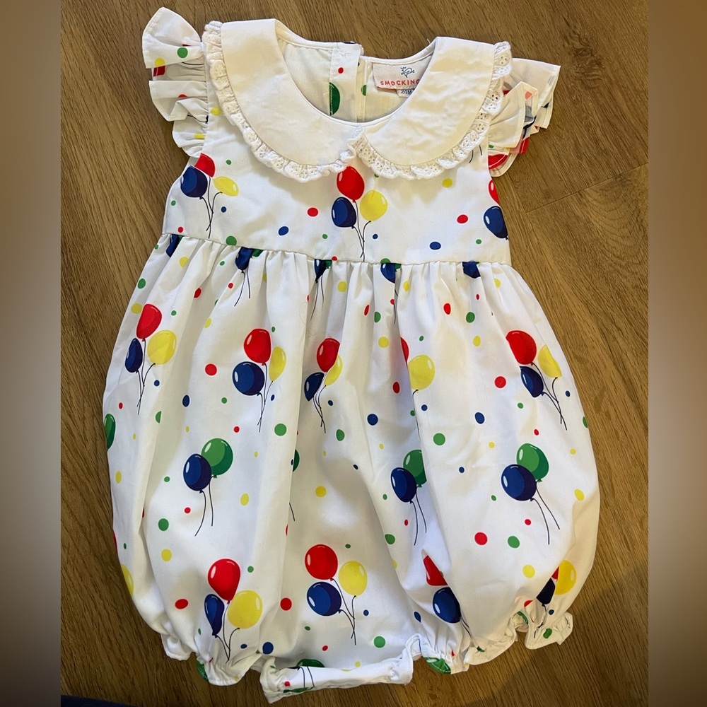 Smockingbird Birthday Balloons Baby Girl Bubble